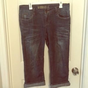 Hydraulic Blue Jean Capris